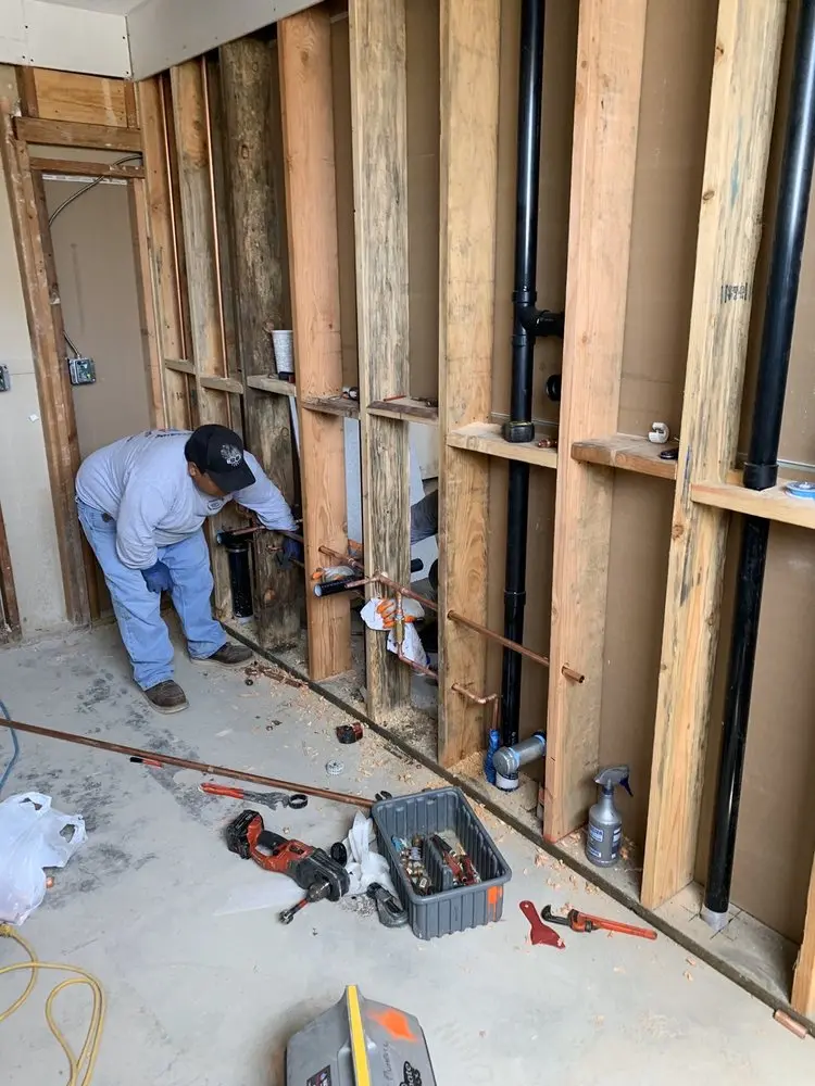 Commercial rough-in plumbing for Gas Line Repair in Pinole